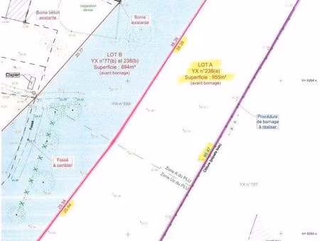 terrain 955 m² guenrouet