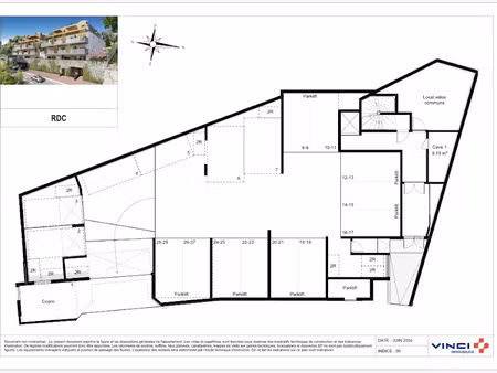 vente parking à beausoleil (06240)  50 000 €