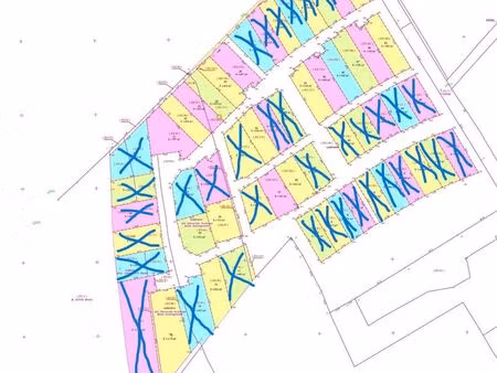 terrain 1784 m² les pieux