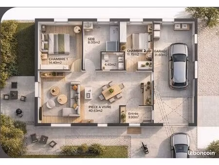 maison individuelle neuve - plain pied - bbio re2020 - classée a - accessibilité pmr