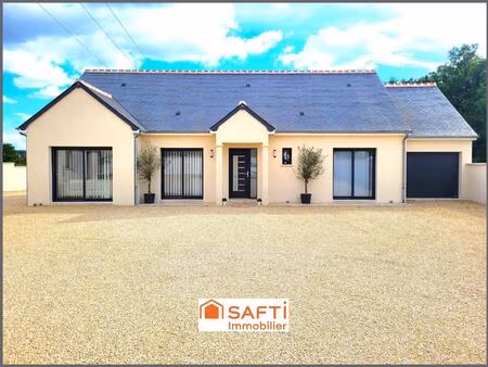 plain pied 3 chambres + garage + terrain clos