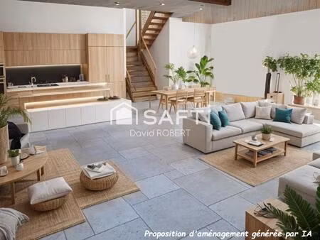 superbe loft de 145m² avec terrasse et jardin