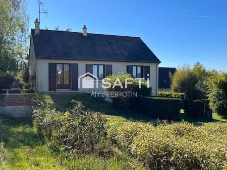 maison avec sous-sol sur grand terrain arboré
