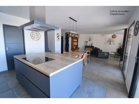 maison contemporiane 6 pièces piscine vue étang de l'olivier