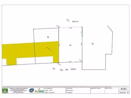 terrain constructible à vendre
