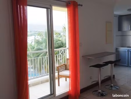 f2 meublé à ste marie  vue mer  calme 45m²