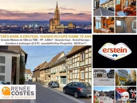 maison de ville en viager 7 pièces 148 m²