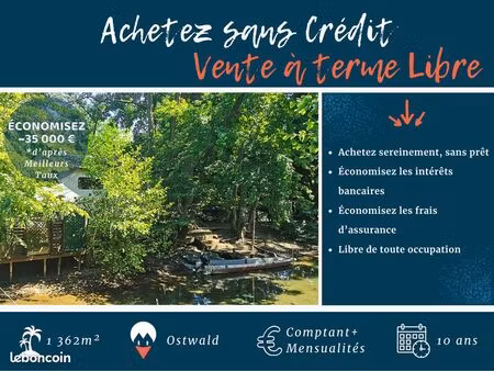 ? vente à terme libre – ile privée sur l’ill – ostwald