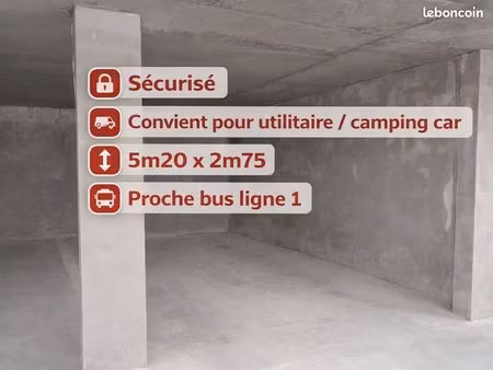 ◊ parking sécurisé à louer – idéal utilitaire / van – poisy centre (wood park)