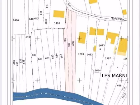 terrain constructible à vendre – 1280 m² – viabilisé