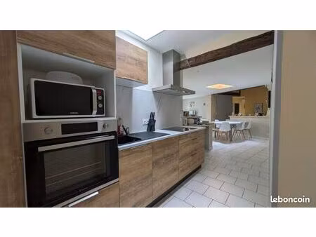 maison plain pied 109 m² – 3 chambres – cuisine équipée – pompe à chaleur