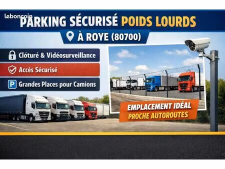 parking sécurisé poids lourds