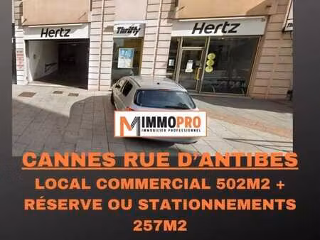 location commerce cannes 06400 765m²