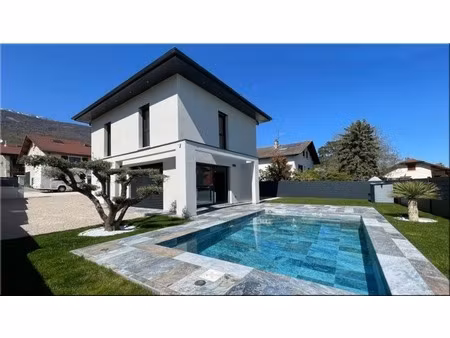 maison à vendre 4 pièces sergy (01) maison conteporaine 2025 avec piscine d'exception - un