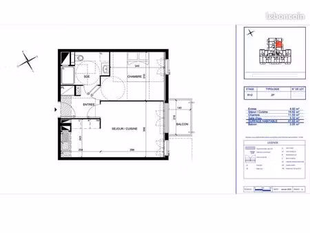 t2 neuf - 42m2 avec balcon - chelles