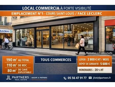location bureaux 180 m²