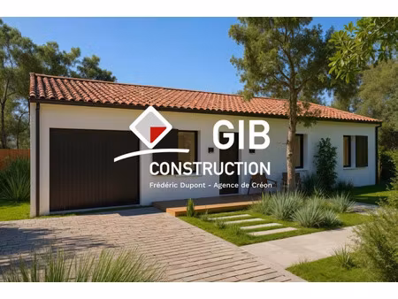 vente maison à construire 160 m² libourne (33500)