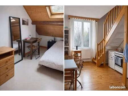 duplex lumineux meublé avec mezzanine – calme  espaces verts – dispo 16 mai