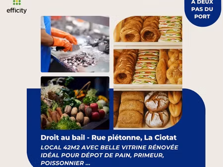 vente locaux professionnels 42 m² à la ciotat (13600)  8 000 €