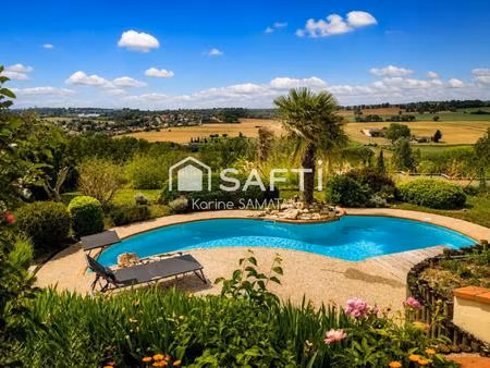 lauzerville - villa contemporaine t8 - 322m² - vue pyrénées - piscine