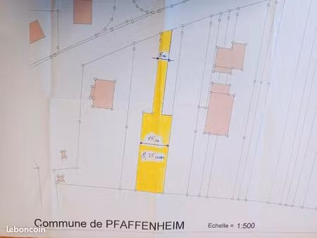 ce terrain de 835 m² possibilité 1000m² !