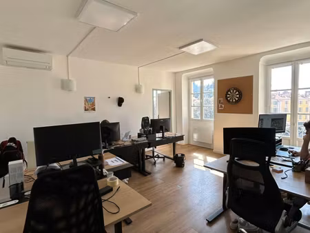 nice garibaldi / a louer local commercial traversant 180 m2