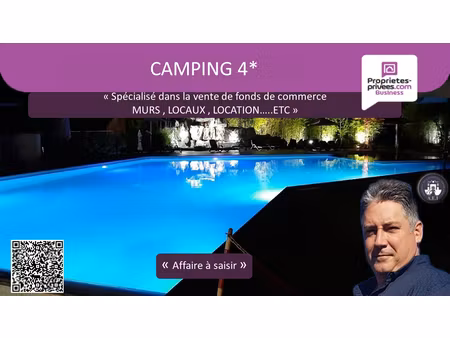 opportunité investisseur - camping 4* - sud rhône - murs & fonds