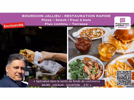 saint-fons centre - restaurant street food 40 m² - flux accru