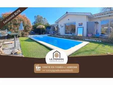 maison 118m² - 3 ch - piscine - garage + atelier