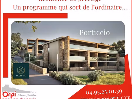 vente appartement neuf 3 pièces 67m2 porticcio - 489000 € - surface privée