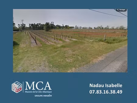 vente terrain 2390 m² saint-savin (33920)