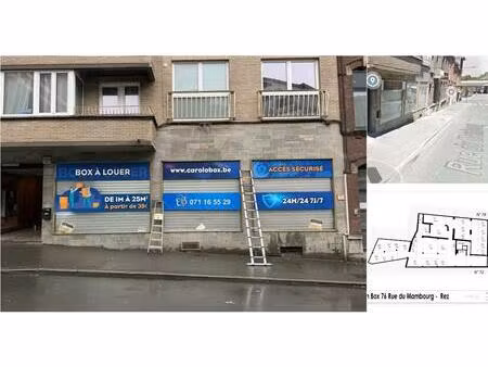 garage à louer à rue du mambourg 76 charleroi (vbe09066)