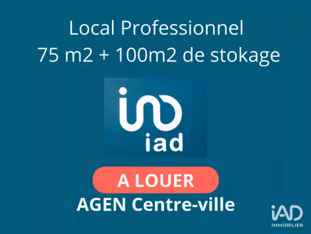 location commerce 175 m² à agen (47000)