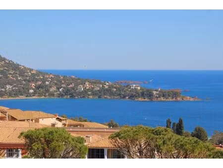 agay cap esterel beau 4 pieces duplex avec jardin et vue mer panoramique. parking a proxim