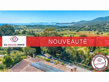 vue mer  propriété 301 m² avec piscine et double habitation  la croix-valmer