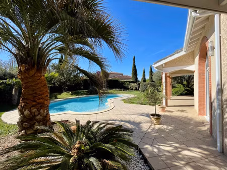 pin balma :villa t5 bis de 200m2 jardin de 2000m2 avec pisci