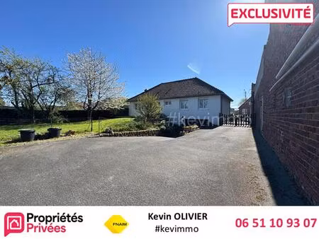 maison plain-pied 3 chambres hyper centre barlin sous-sol complet jardin