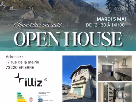 maison 4 pièces + local commercial