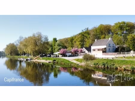 exclusivité – maison vue canal de nantes à brest – val d’oust – 3 chambres – sous-sol – do
