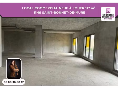 location locaux professionnels 117 m² à saint-bonnet-de-mure (69720)  4 428 €