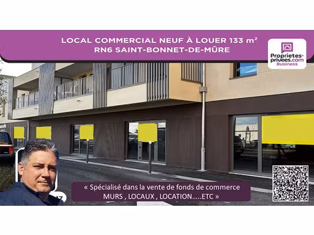 location locaux professionnels 133 m² à saint-bonnet-de-mure (69720)  4 428 €