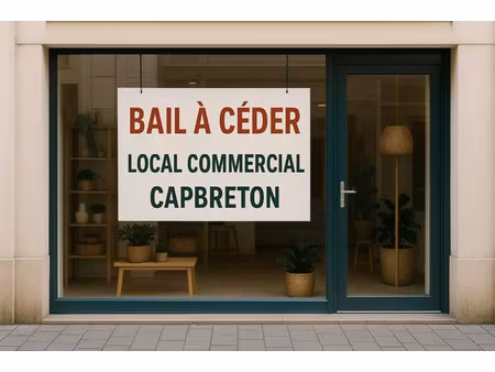 vente commerce 1 pièce 40 m² capbreton (40130)