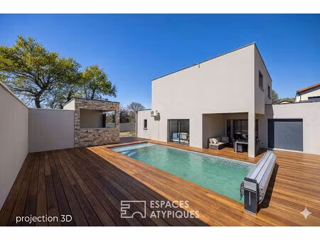 maison contemporaine avec piscine