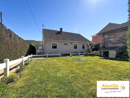 maison de plain-pied de 85 m2 hab. garage de 3m m2. terrain