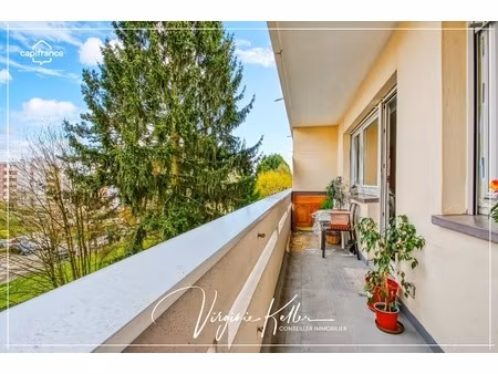 appartement 3 pièces 67 m² à vendre au calme à bischheim (67) - lumineux - cave