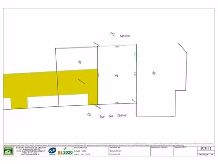 en vente terrain non constructible 333 m² – 120 000 € |metz