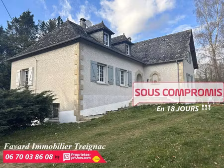 vente maison 8 pièces 190 m² à chamberet (19370)  239 800 €