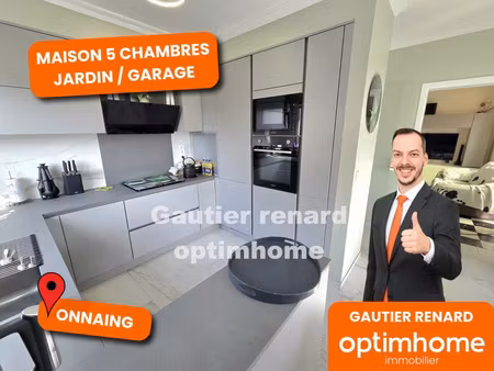 vente maison 6 pièces 133 m² à onnaing (59264)  299 000 €