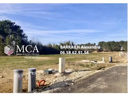 vente terrain 600 m² saint-michel-de-rieufret (33720)