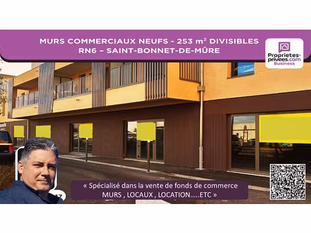 vente locaux professionnels 253 m² à saint-bonnet-de-mure (69720)  738 920 €